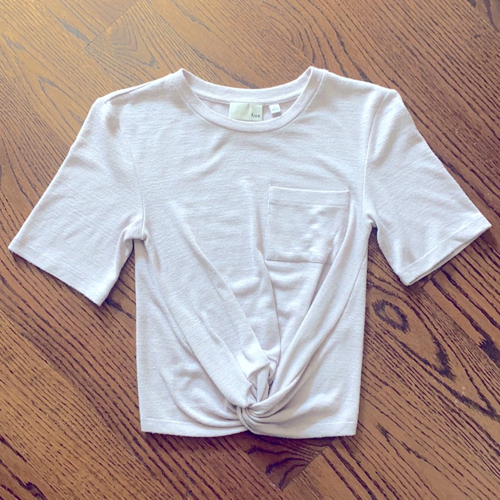 Lilac Wilfred Twist-front T-Shirt